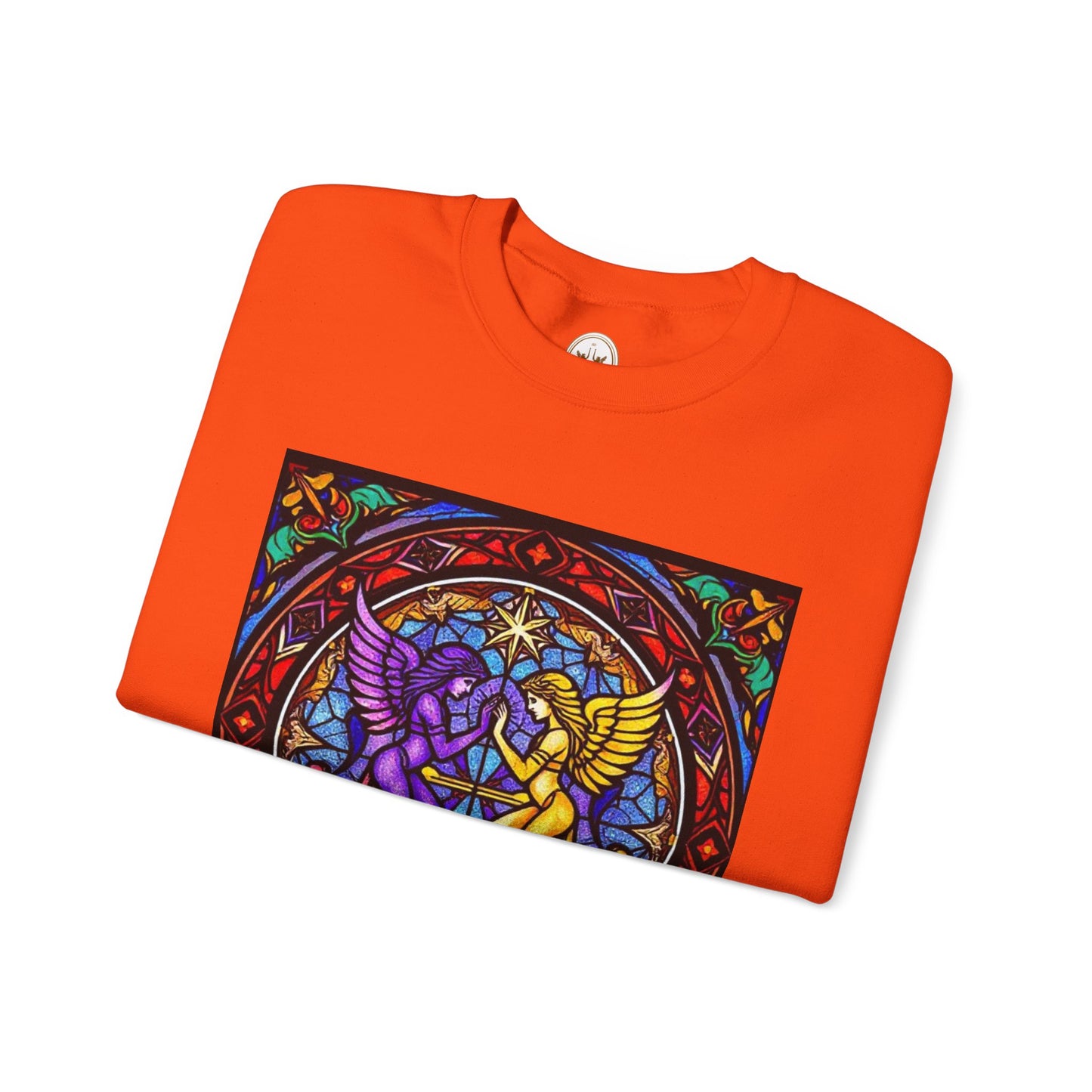 Unisex Heavy Blend™ Crewneck Sweatshirt, Glass, Gemini Zodiac Design
