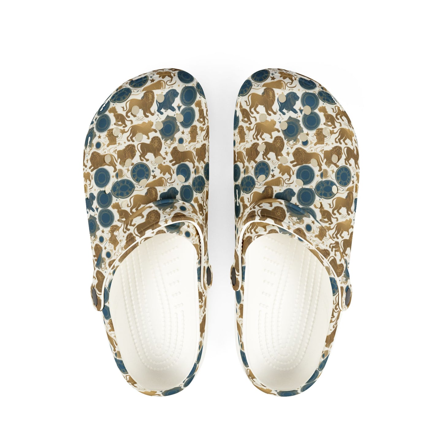 EVA Foam Rubber Shoes, (AOP), Leo, Zodiac, Pattern