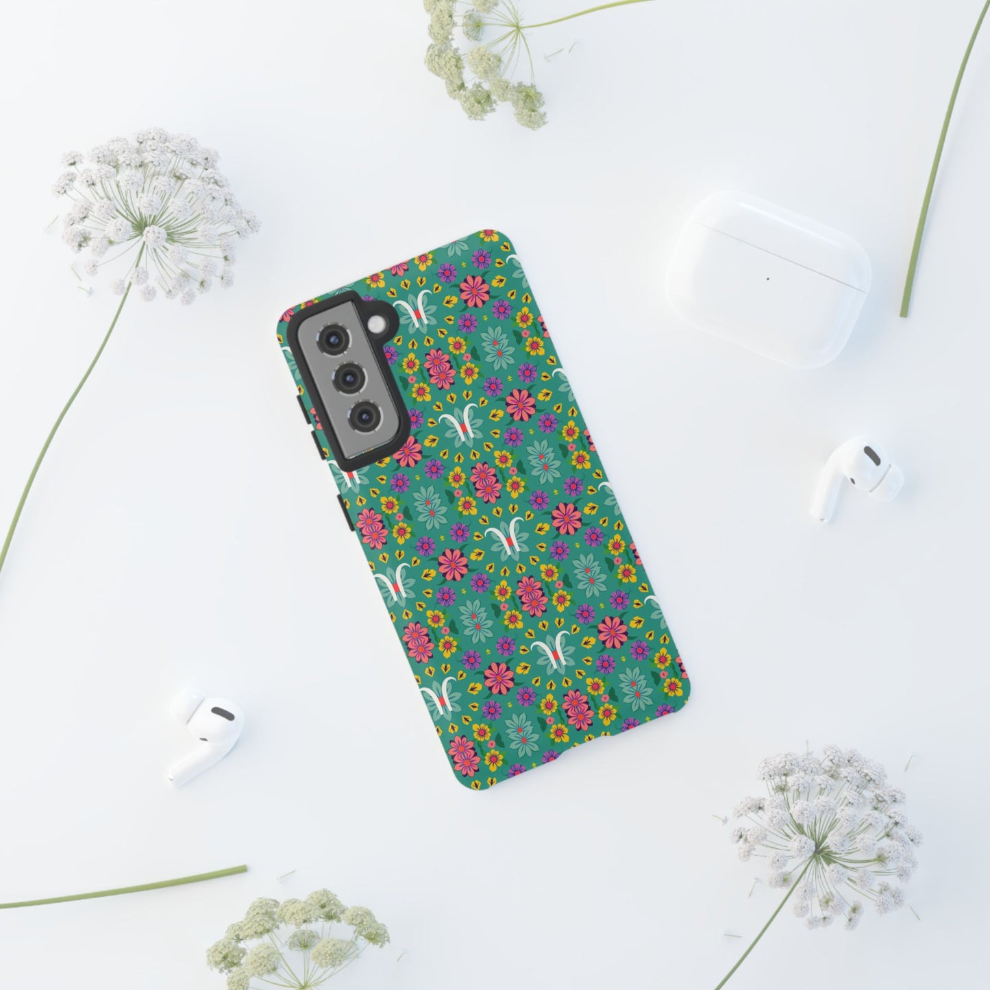 Tough Cases, Aquarius, Zodiac v4, Flower Pattern