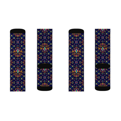 Sublimation Socks, Libra, Zodiac v1, Jewel Pattern