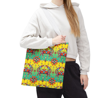 Tote Bag (AOP), Cancer, Zodiac, Jewel Pattern
