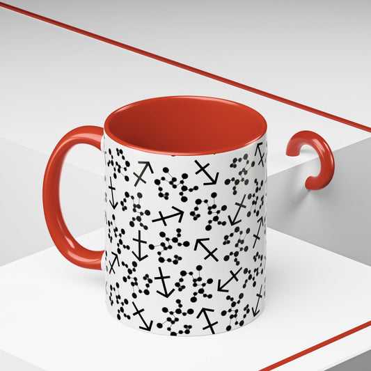 Accent Coffee Mug with the Sagittarius sign (11, 15oz)