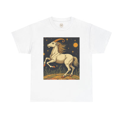 Unisex Heavy Cotton T-Shirt, Aries Animal, Zodiac Design