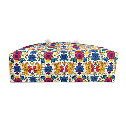 Weekender Bag, Gemini, Zodiac, Flower Pattern