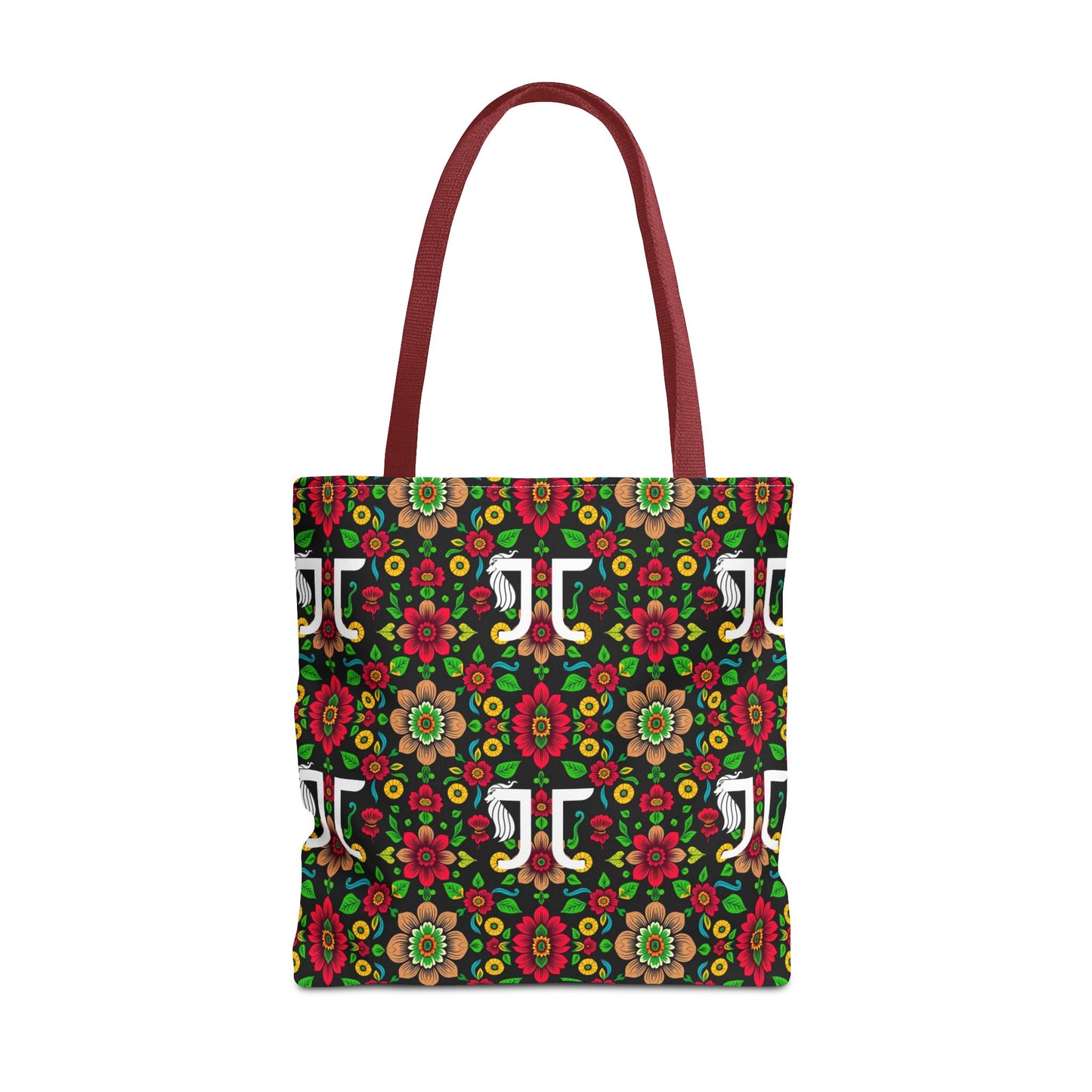 Tote Bag, (AOP), Gemini, Zodiac, Flower Pattern