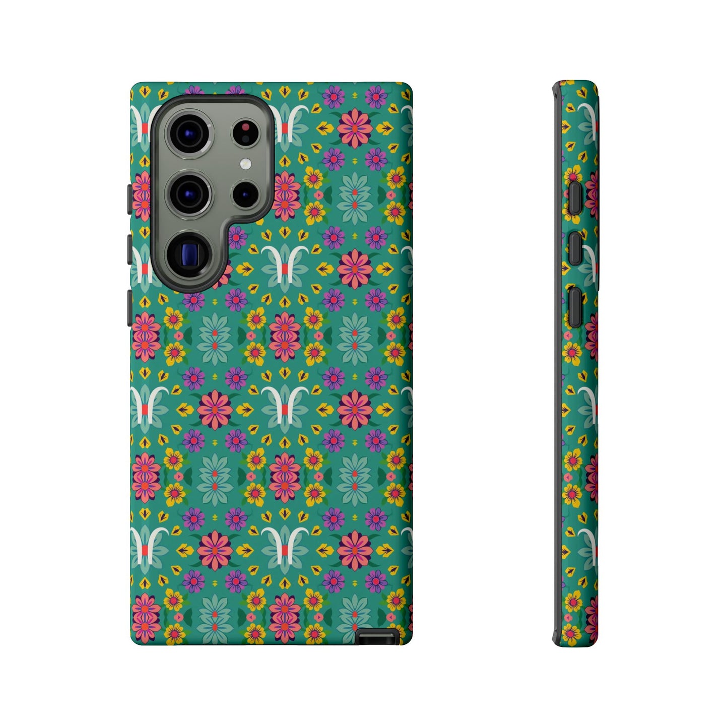 Tough Cases, Aquarius, Zodiac v4, Flower Pattern