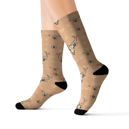 Sublimation Socks, Taurus, Zodiac, Pattern