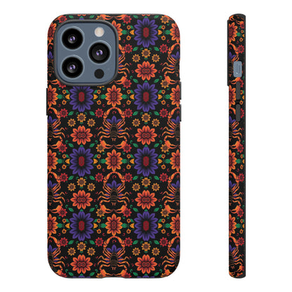 Tough Cases, Scorpio, Zodiac, Flower Pattern