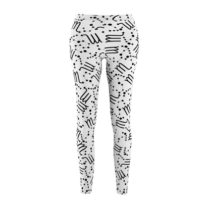 Women's Zodiac Cut & Sew Casual Leggings Scorpio Zodiac sign