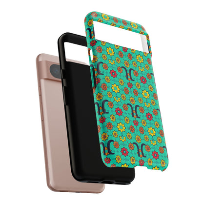 Tough Cases, Aquarius, Zodiac v2, Flower Pattern
