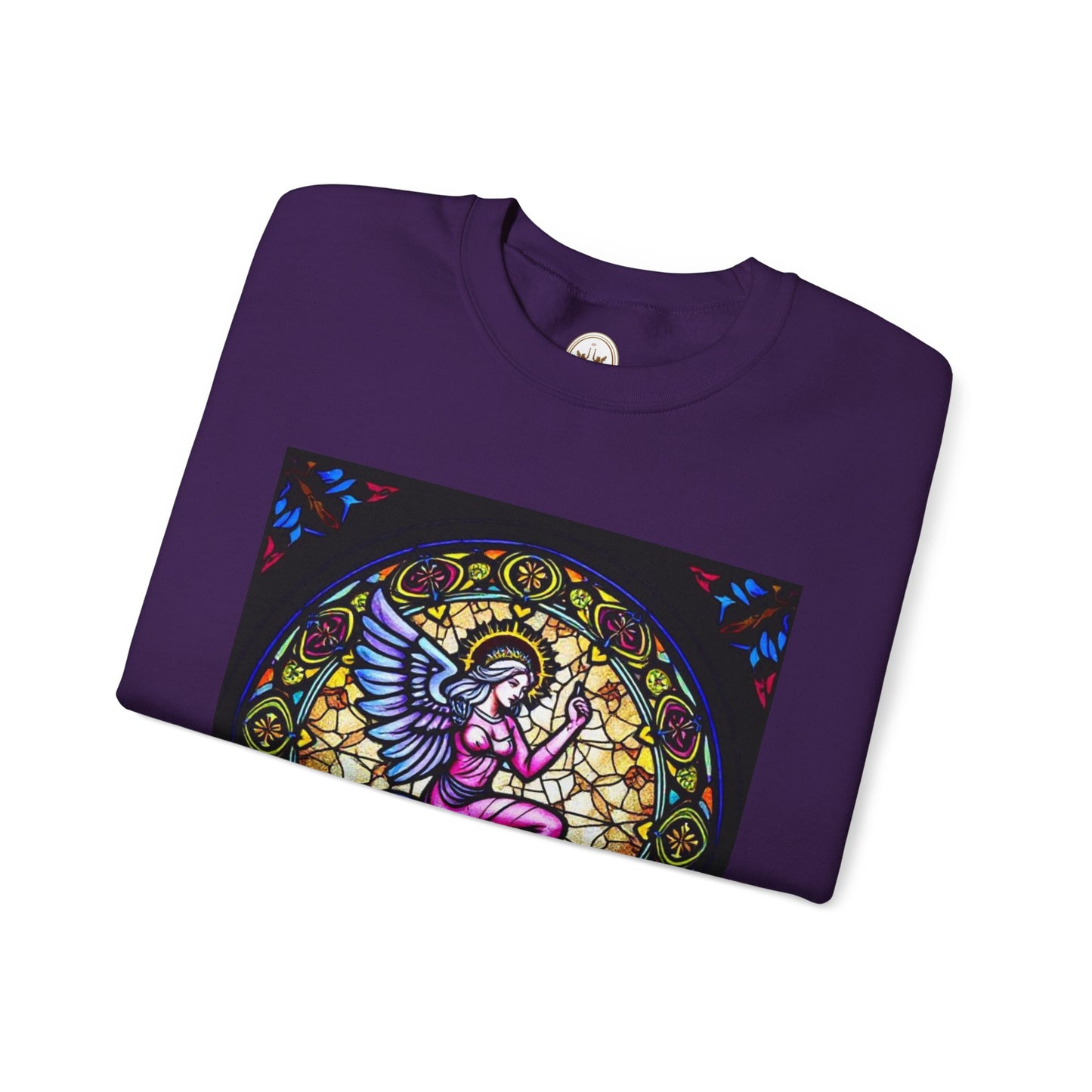 Unisex Heavy Blend™ Crewneck Sweatshirt, Glass 1, Virgo Zodiac Design