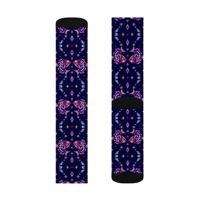 Sublimation Socks, Pisces, Zodiac v2, Jewel Pattern