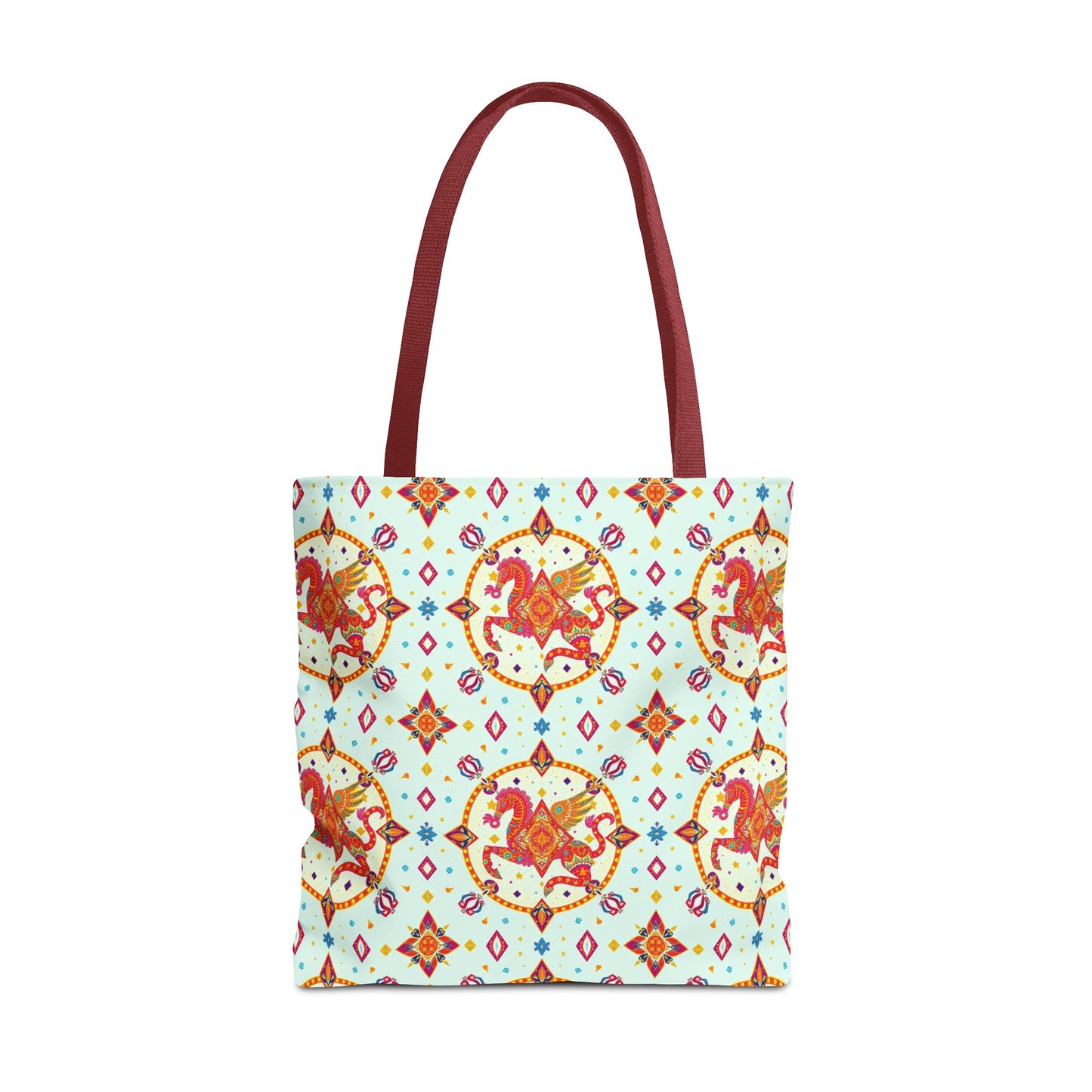 Tote Bag (AOP), Aquarius, Zodiac v1, Jewel Pattern