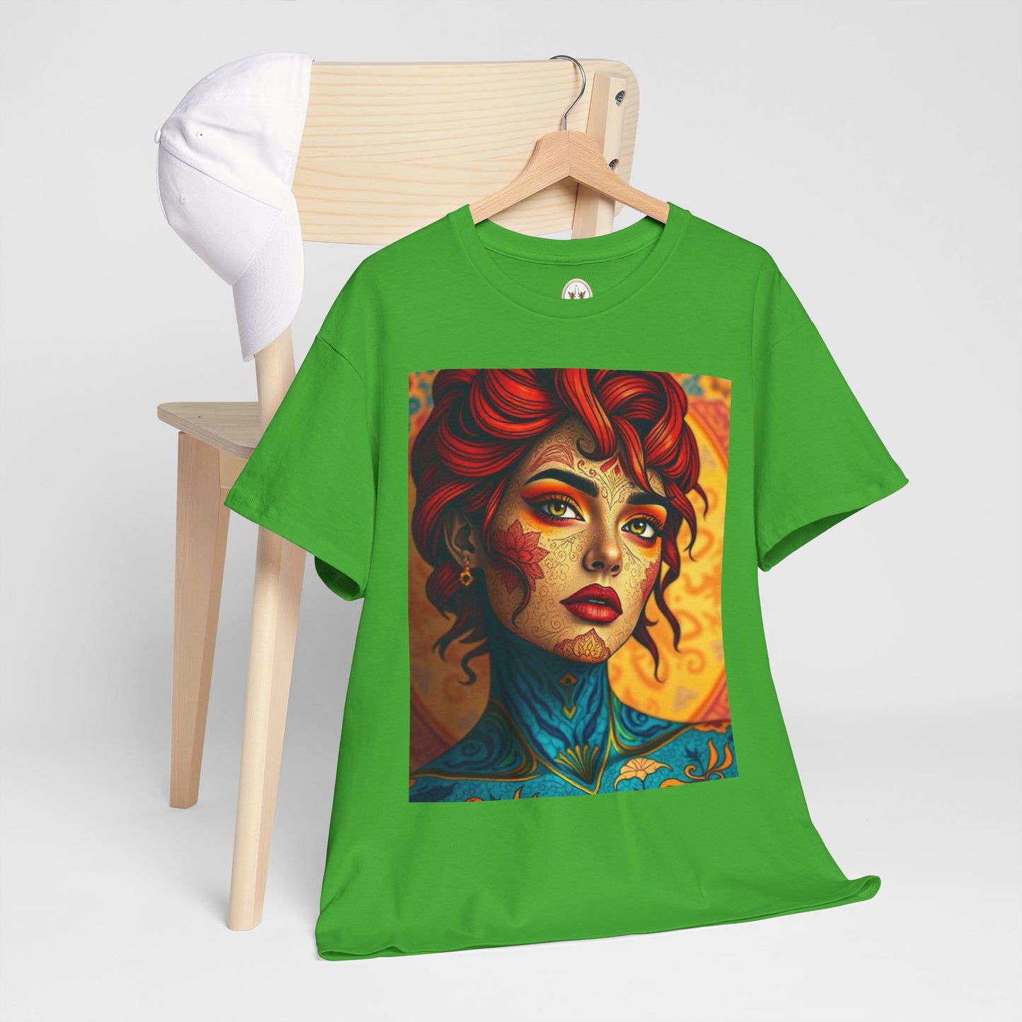 Unisex Heavy Cotton T-Shirt, Aquarius, Zodiac, Sexy Art