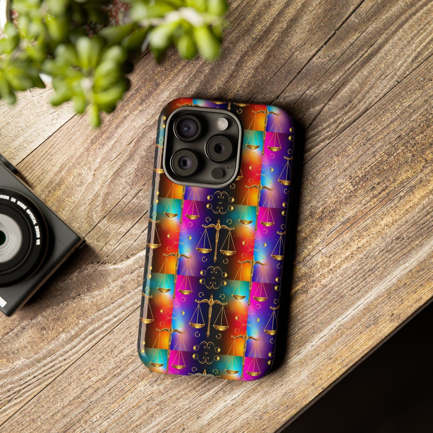 Tough Cases, Libra, Zodiac v1, Metal Pattern