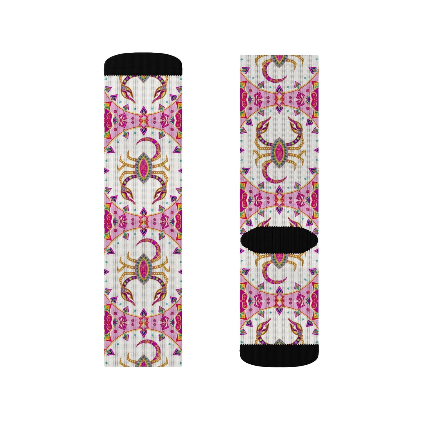 Sublimation Socks, Scorpio, Zodiac v1, Jewel Pattern