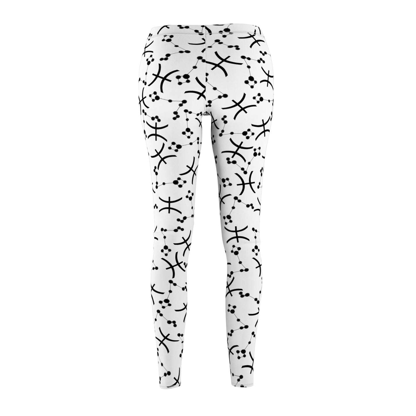 Women's Zodiac Cut & Sew Casual Leggings Pisces Zodiac sign
