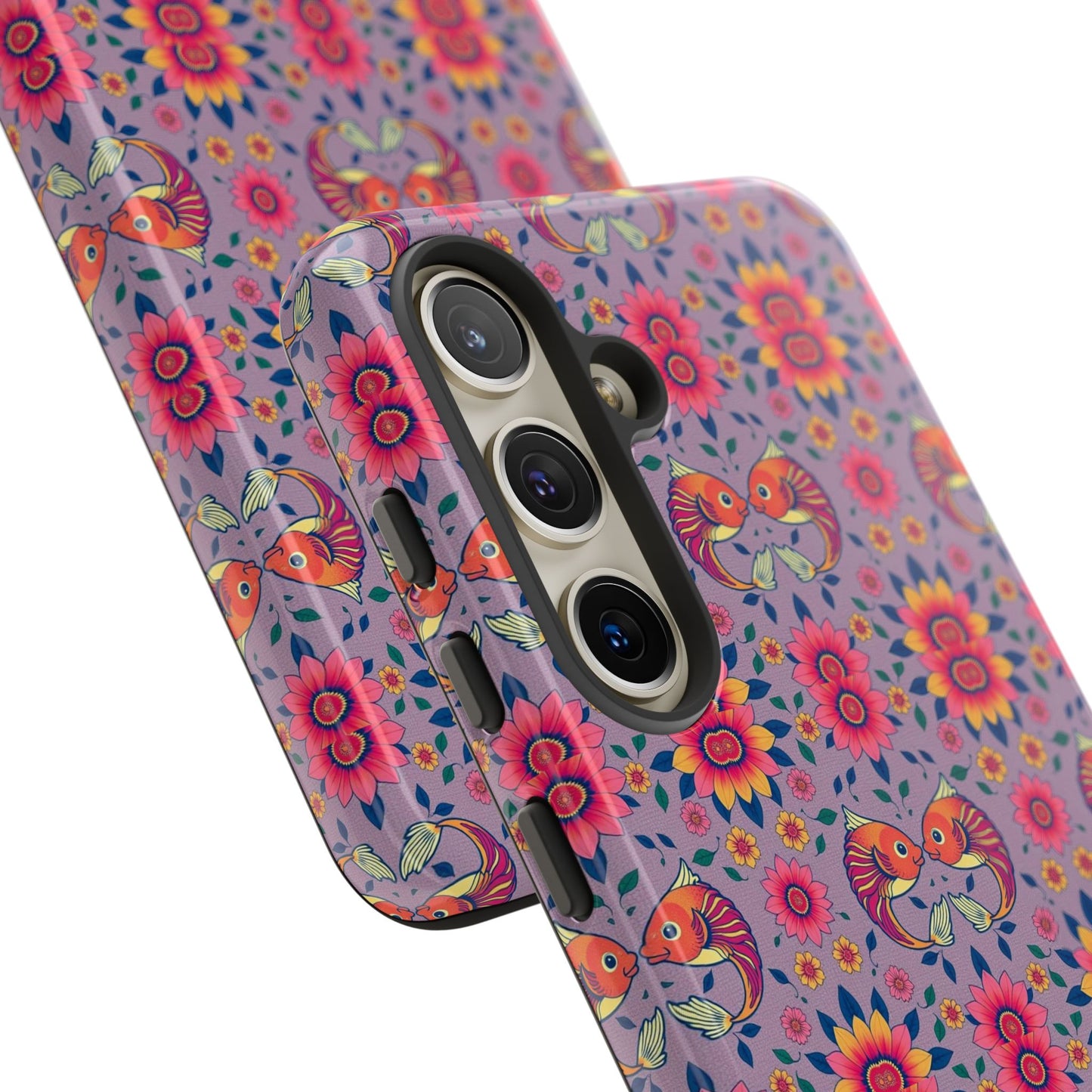 Tough Cases, Pisces, Zodiac v3, Flower Pattern