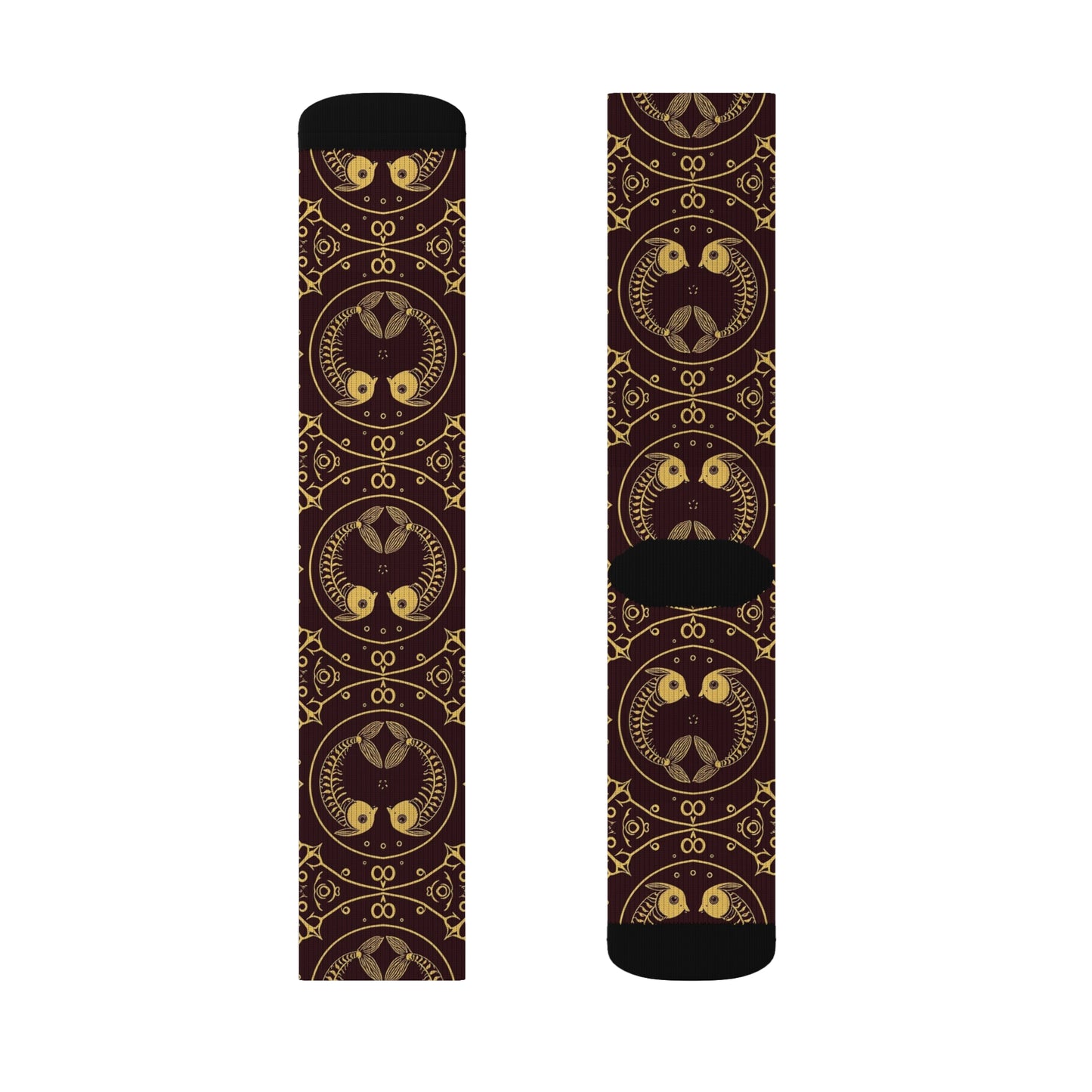 Sublimation Socks, Pisces, Zodiac v1, Pattern