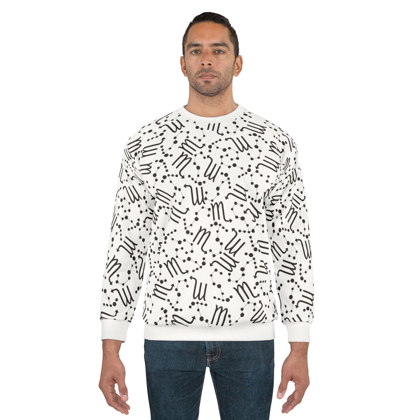 Zodiac AOP Unisex Sweatshirt Scorpio Zodiac Sign