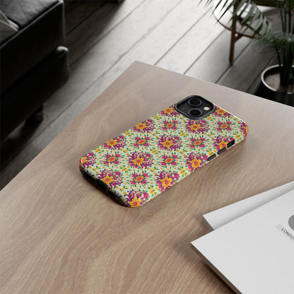 Tough Cases, Cancer, Zodiac v3, Flower Pattern