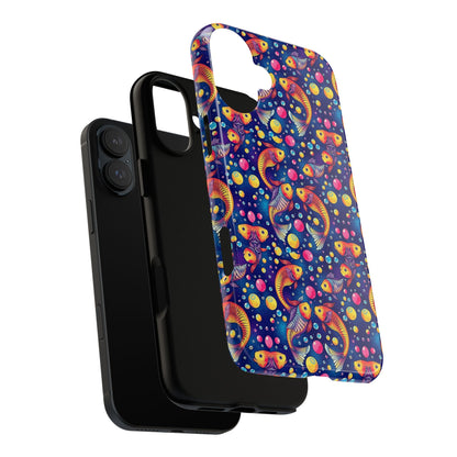 Tough Cases, Pisces, Zodiac, Bubble Pattern