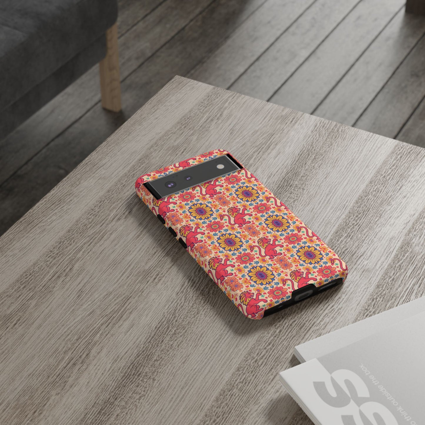 Tough Cases, Leo, Zodiac v1, Flower Pattern