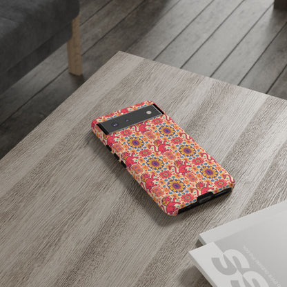 Tough Cases, Leo, Zodiac v1, Flower Pattern