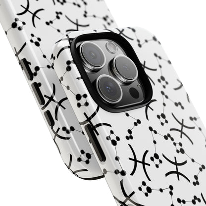 Tough Cases with the Pisces Zodiac sign for iPhone, Samsung Galaxy, and Google Pixel devices