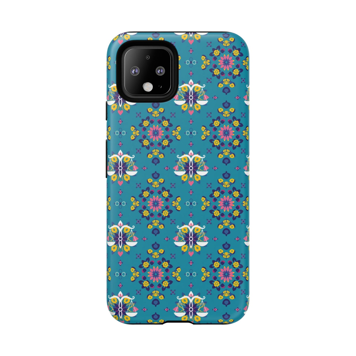 Tough Cases, Libra, Zodiac v2, Flower Pattern