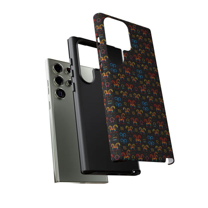 Tough Cases, Aries, Zodiac v1, Metal Pattern