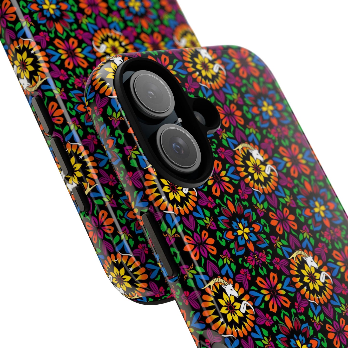 Tough Cases, Capricorn, Zodiac v2, Flower Pattern