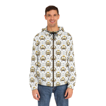 Full-Zip Hoodie (AOP), Cancer, Zodiac v1, Pattern