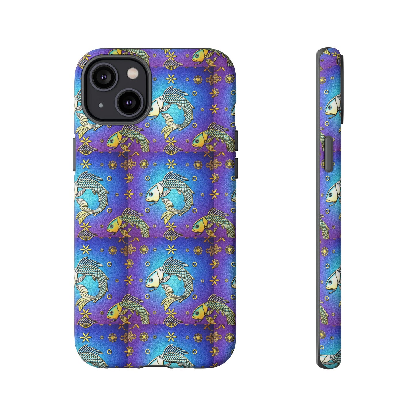 Tough Cases, Pisces, Zodiac v2, Metal Pattern