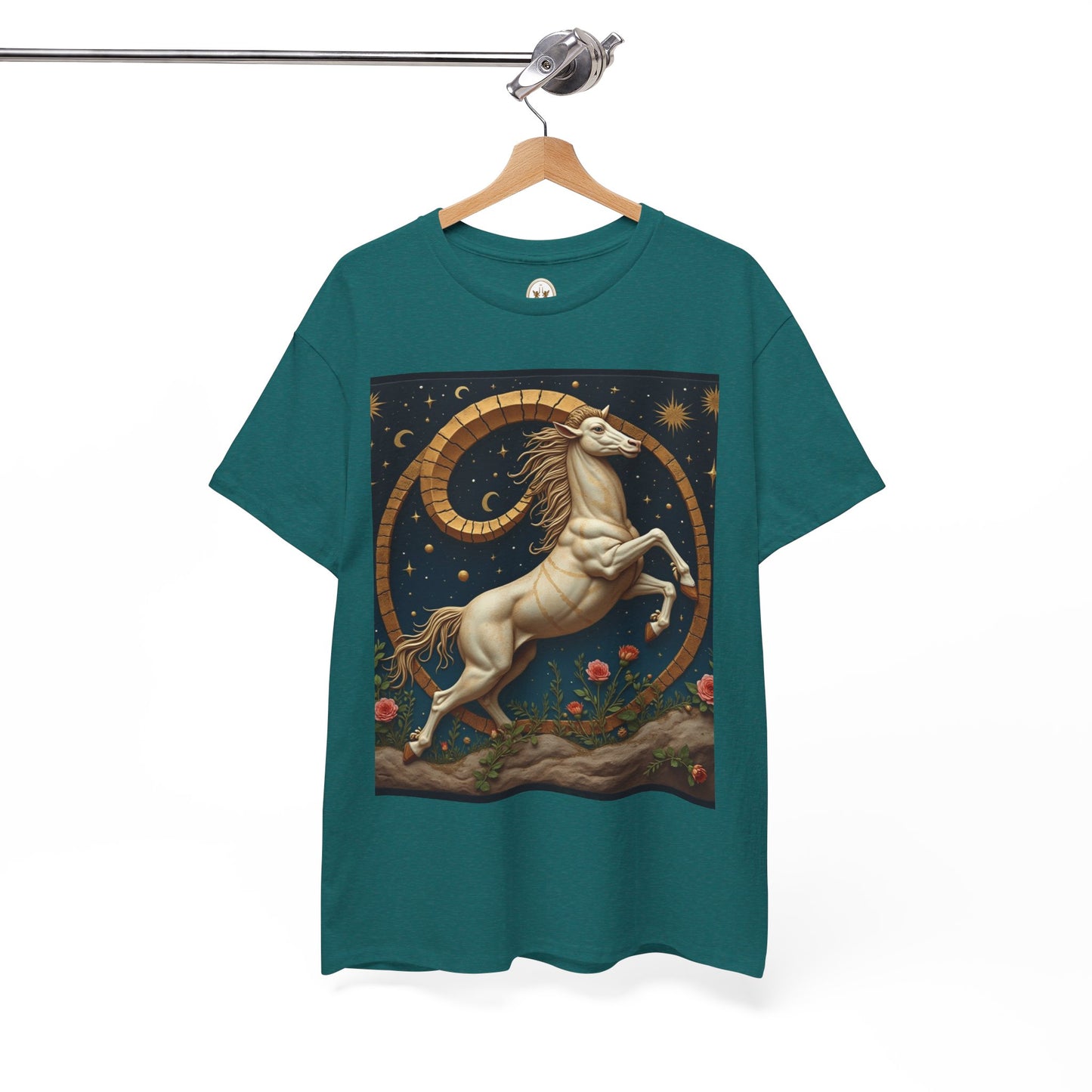 Unisex Heavy Cotton T-Shirt, Aries Animal. Zodiac Design