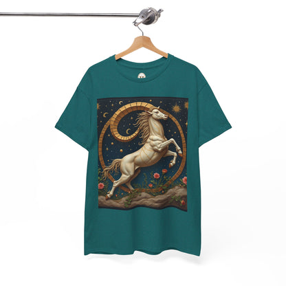 Unisex Heavy Cotton T-Shirt, Aries Animal. Zodiac Design