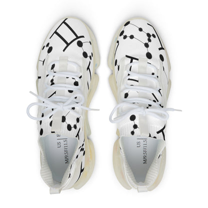 Men's Mesh Sneakers, Gemini Zodiac Sign, all over print
