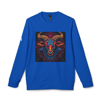 Adidas, Unisex Fleece Crewneck Sweatshirt, Taurus, Pop Art 2, Zodiac