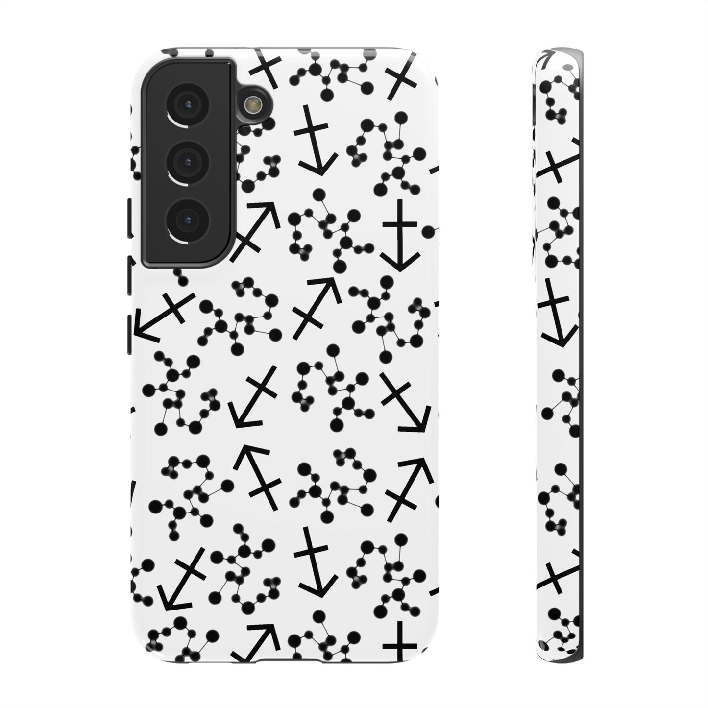 Tough Cases with the Sagittarius Zodiac sign for iPhone, Samsung Galaxy, and Google Pixel devices