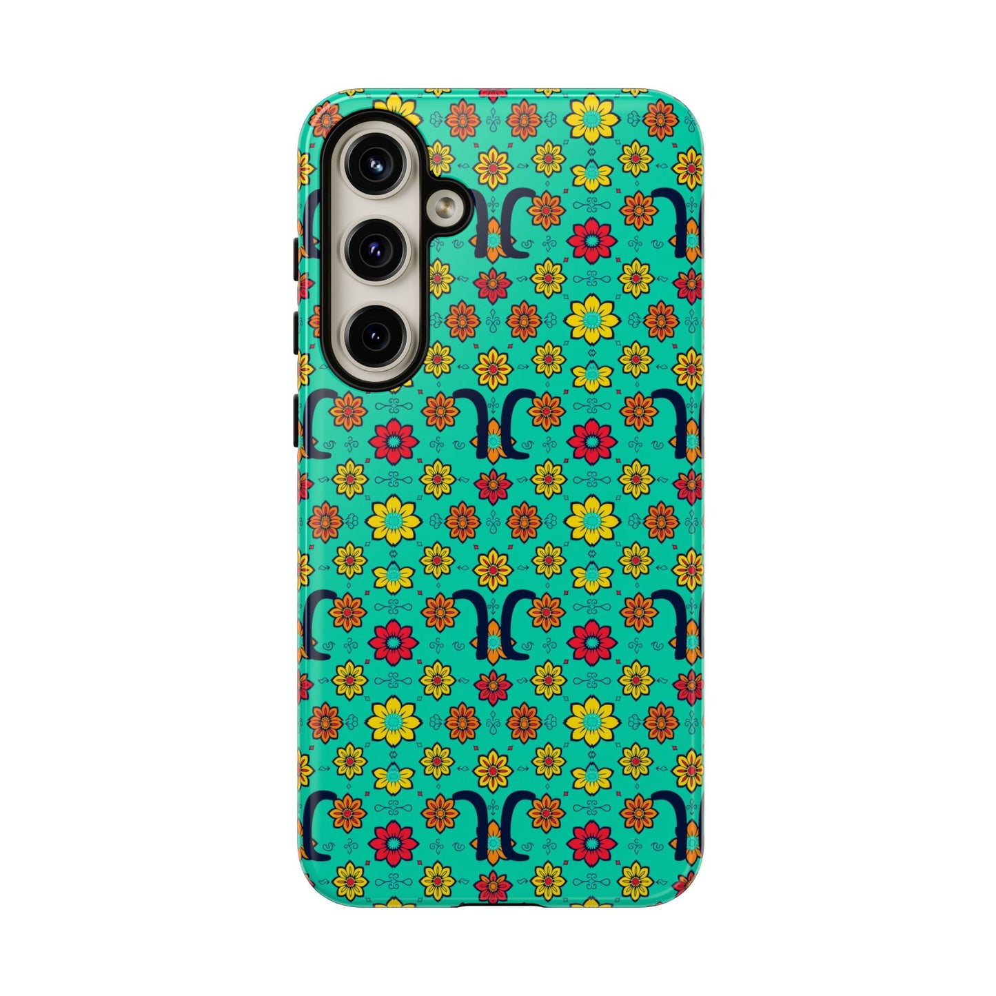 Tough Cases, Aquarius, Zodiac v2, Flower Pattern