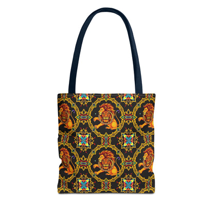 Tote Bag (AOP), Leo, Zodiac, Jewel Pattern