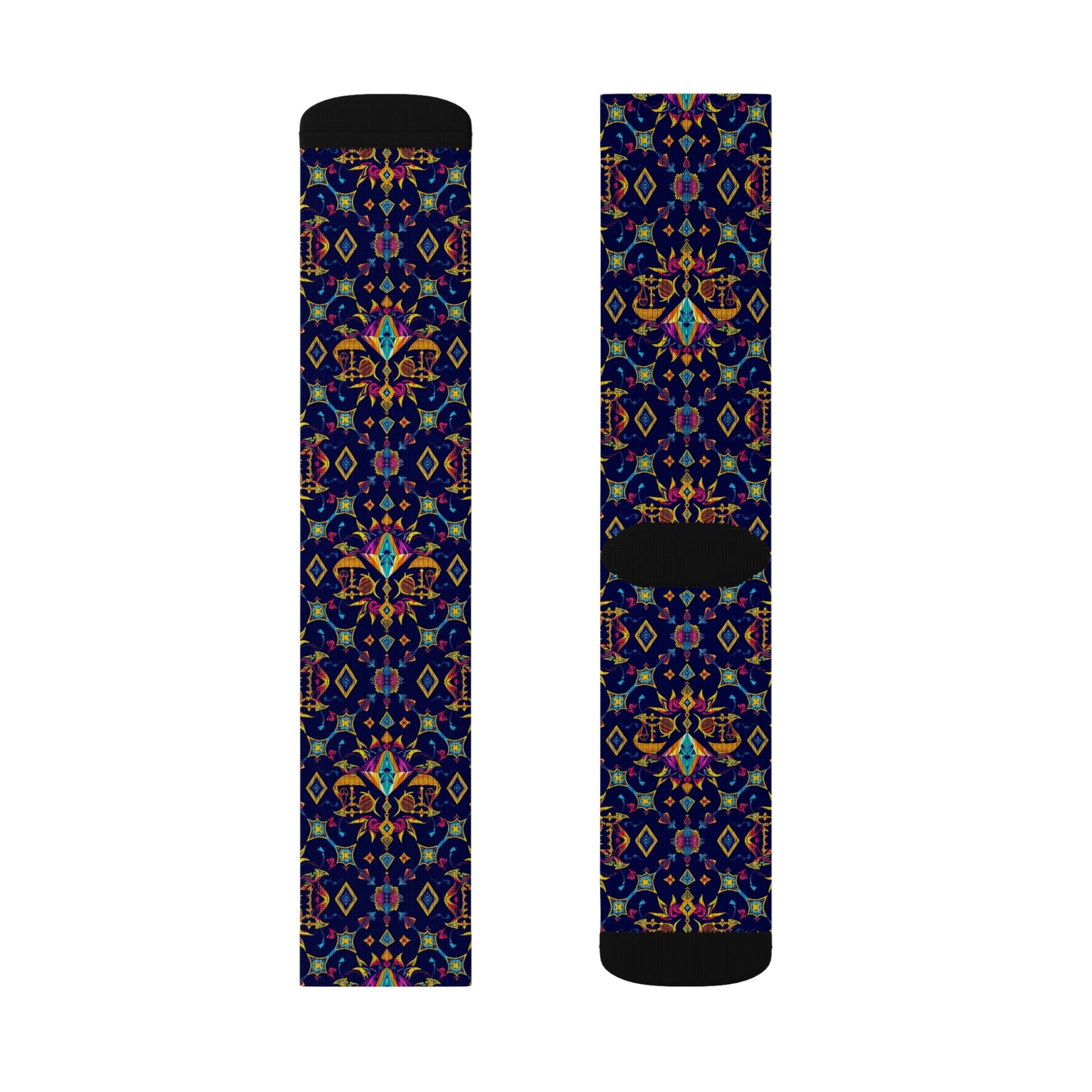 Sublimation Socks, Libra, Zodiac v1, Jewel Pattern