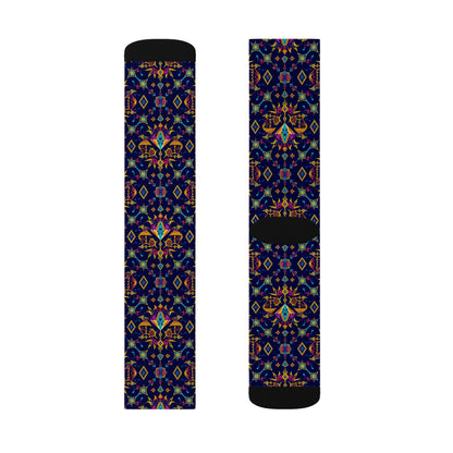 Sublimation Socks, Libra, Zodiac v1, Jewel Pattern