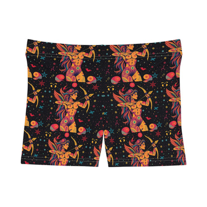 Women's Shorts, (AOP), Sagittarius, Zodiac v2, Sexy Pattern