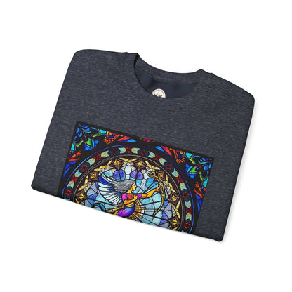 Unisex Heavy Blend™ Crewneck Sweatshirt, Glass, Sagittarius Zodiac Design