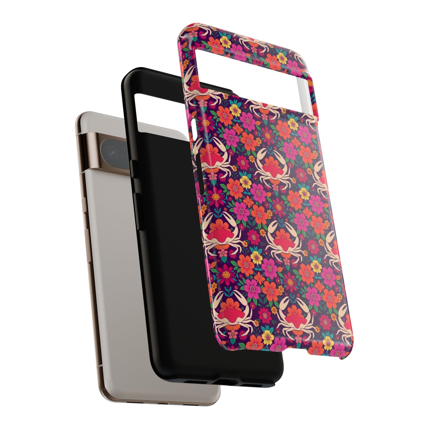 Tough Cases, Cancer, Zodiac v1, Flower Pattern