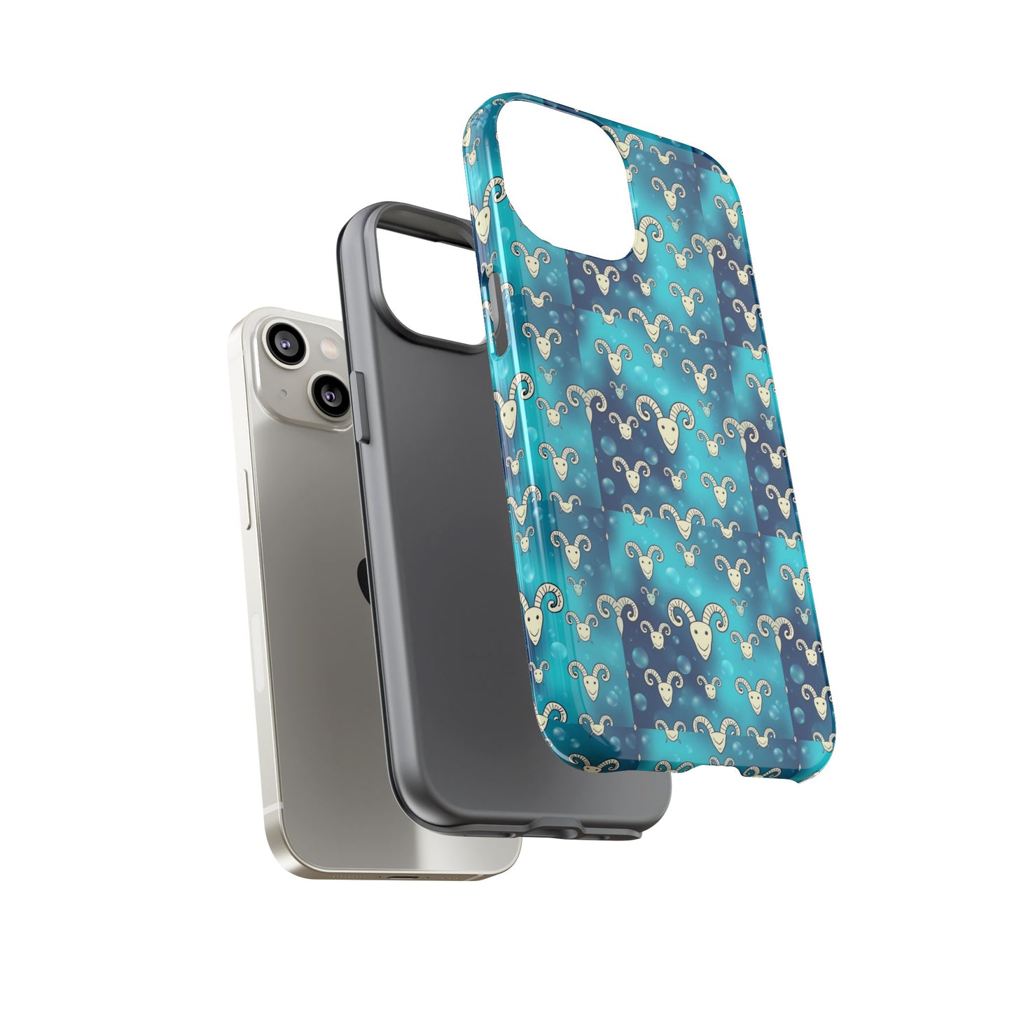 Tough Cases, Aries, Zodiac v1, Bubble Pattern