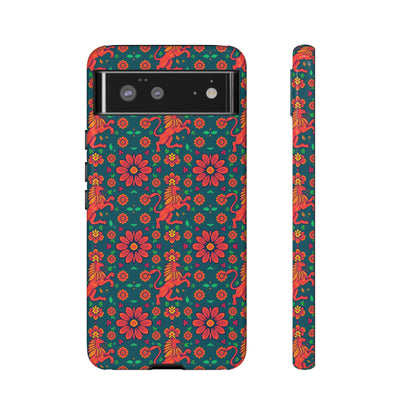 Tough Cases, Leo, Zodiac v2, Flower Pattern