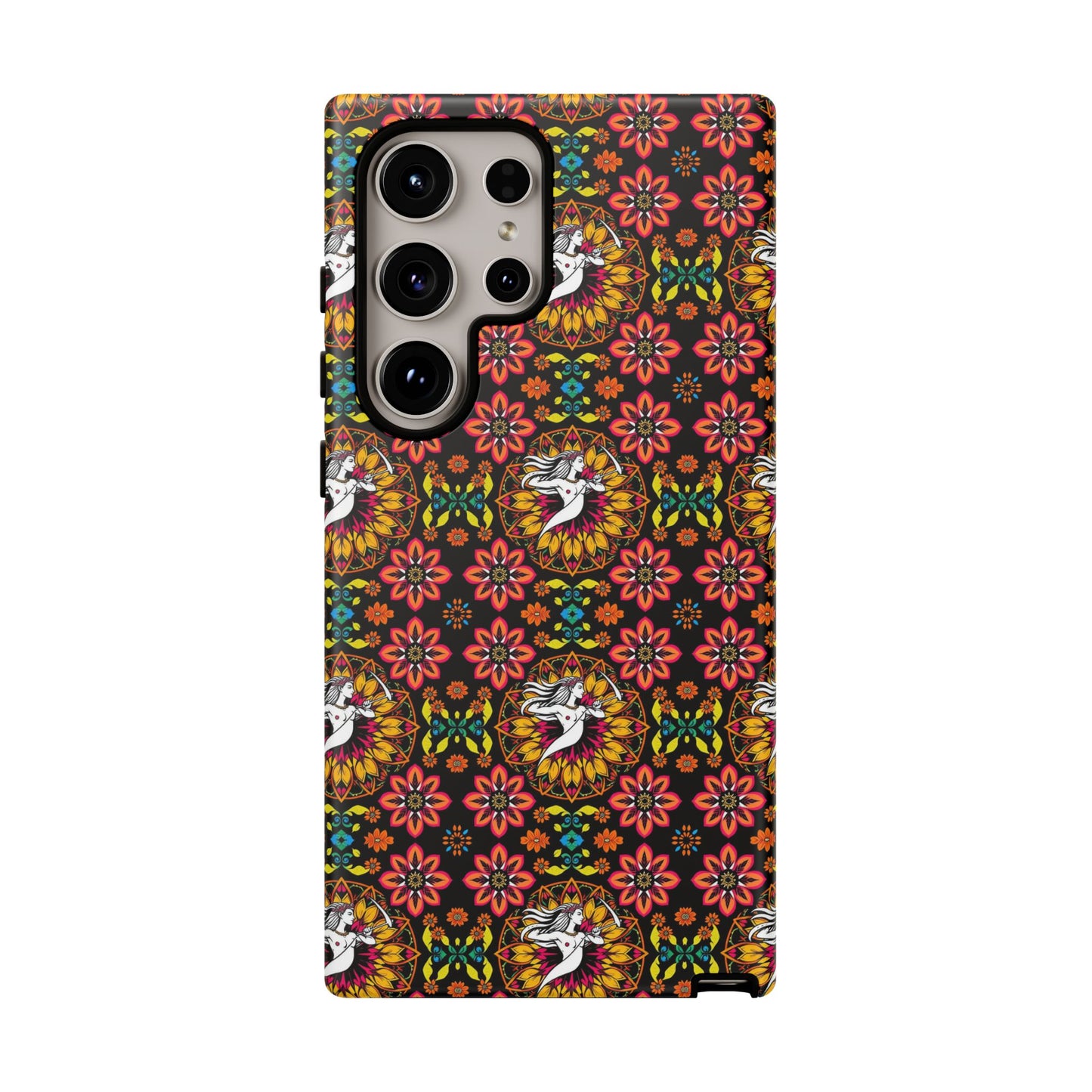 Tough Cases, Sagittarius, Zodiac v2, Flower Pattern