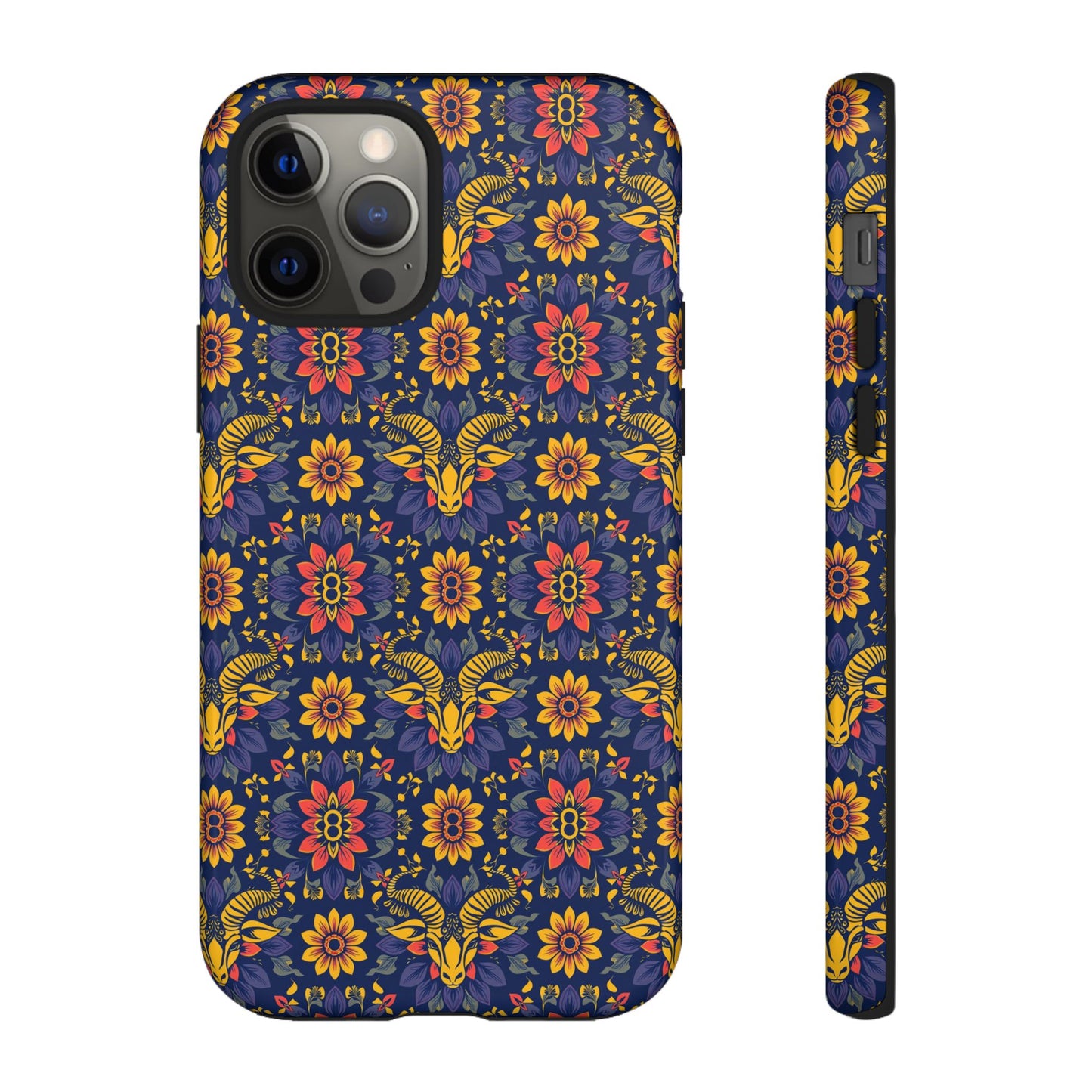 Tough Cases, Taurus, Zodiac v3, Flower Pattern